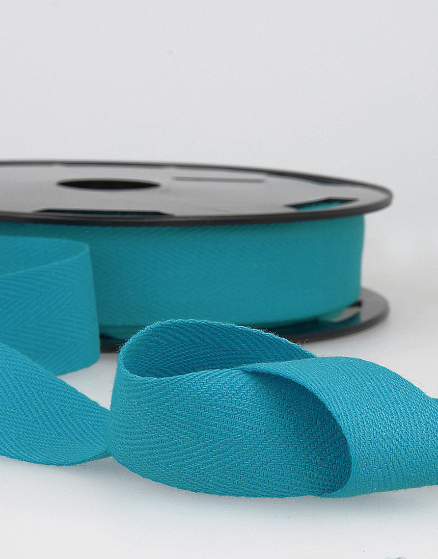 25mm Coloured Cotton Twill Tape