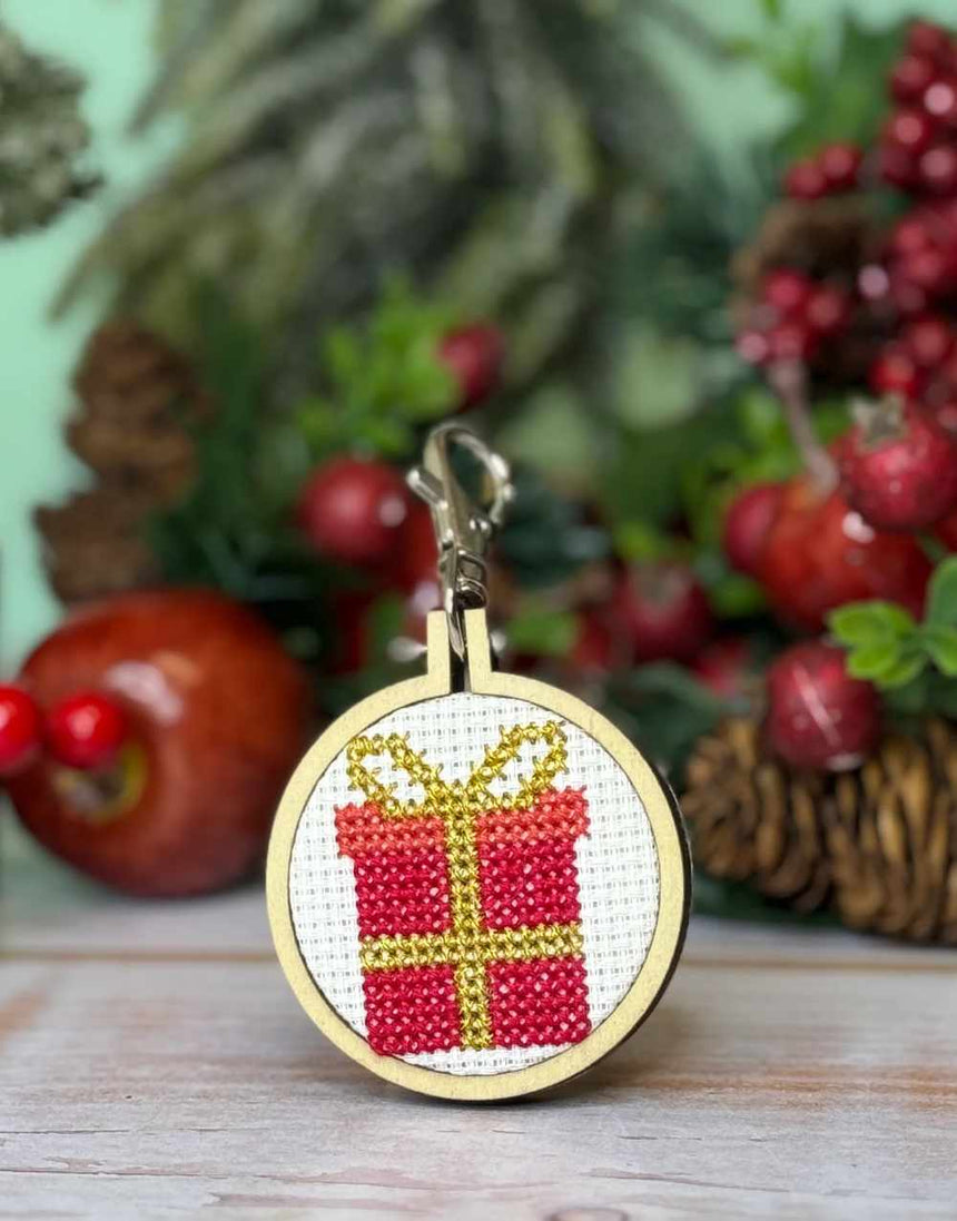 My Gift To You, Mini Matchbox Christmas Cross Stitch Kit, Crafty Kit Company