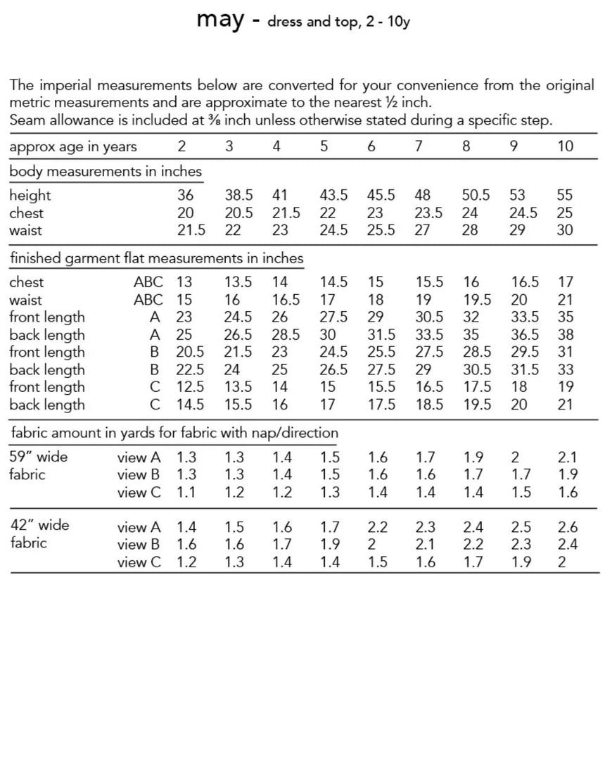 May Girl's Dress & Top Sewing Pattern, Dhurata Davies