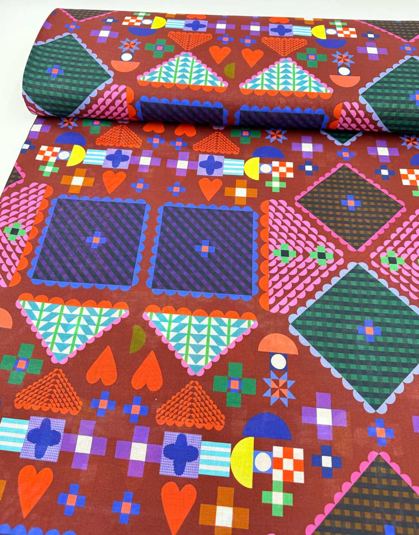 Scandi Weave Cotton Linen Fabric, Doops Designs