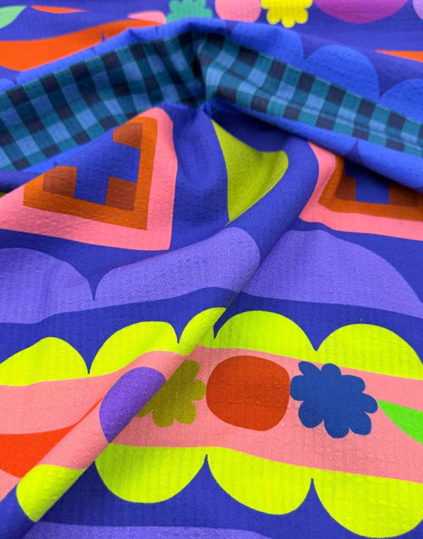 Sweet Fritti Cotton Seersucker Fabric, Doops Designs