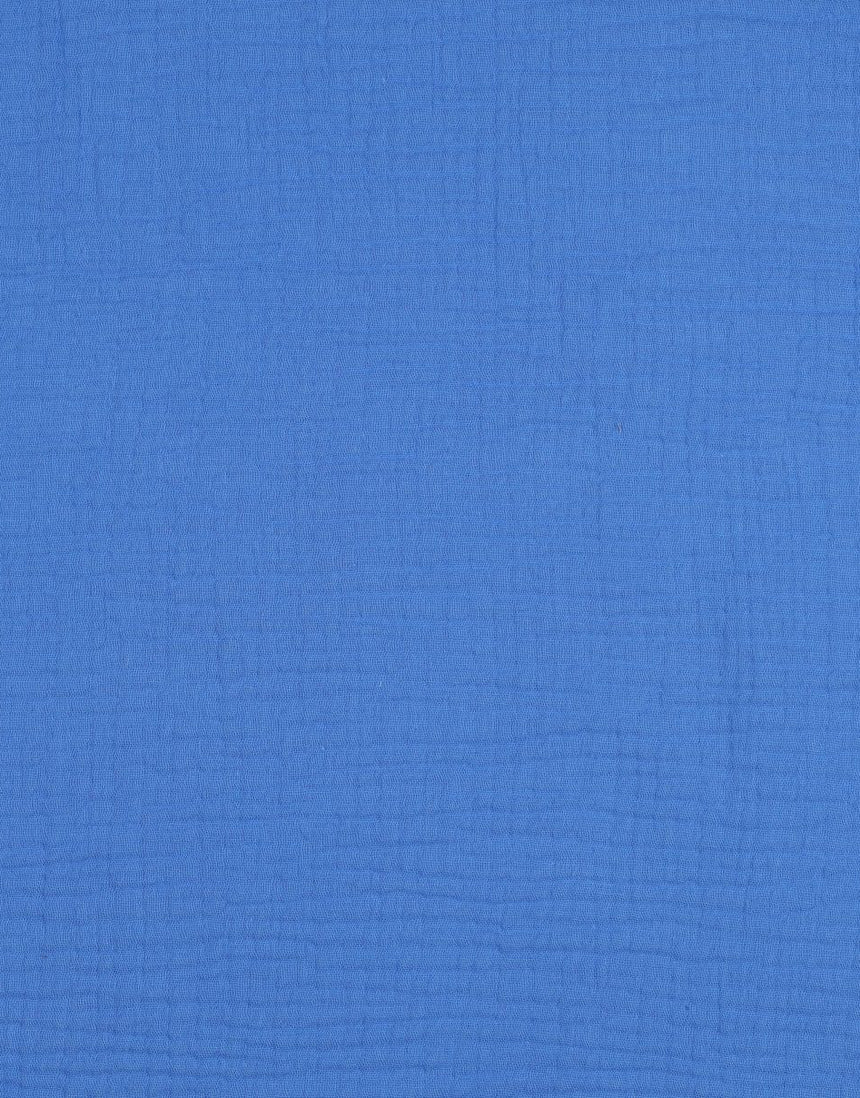 Royal Blue Cotton Organic Double Gauze