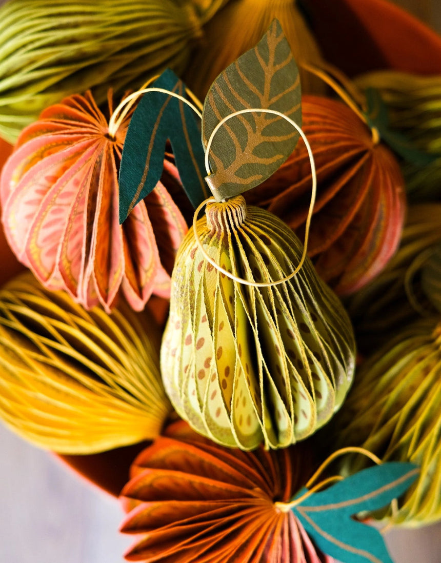 Pear Honeycomb Decoration, East End Press