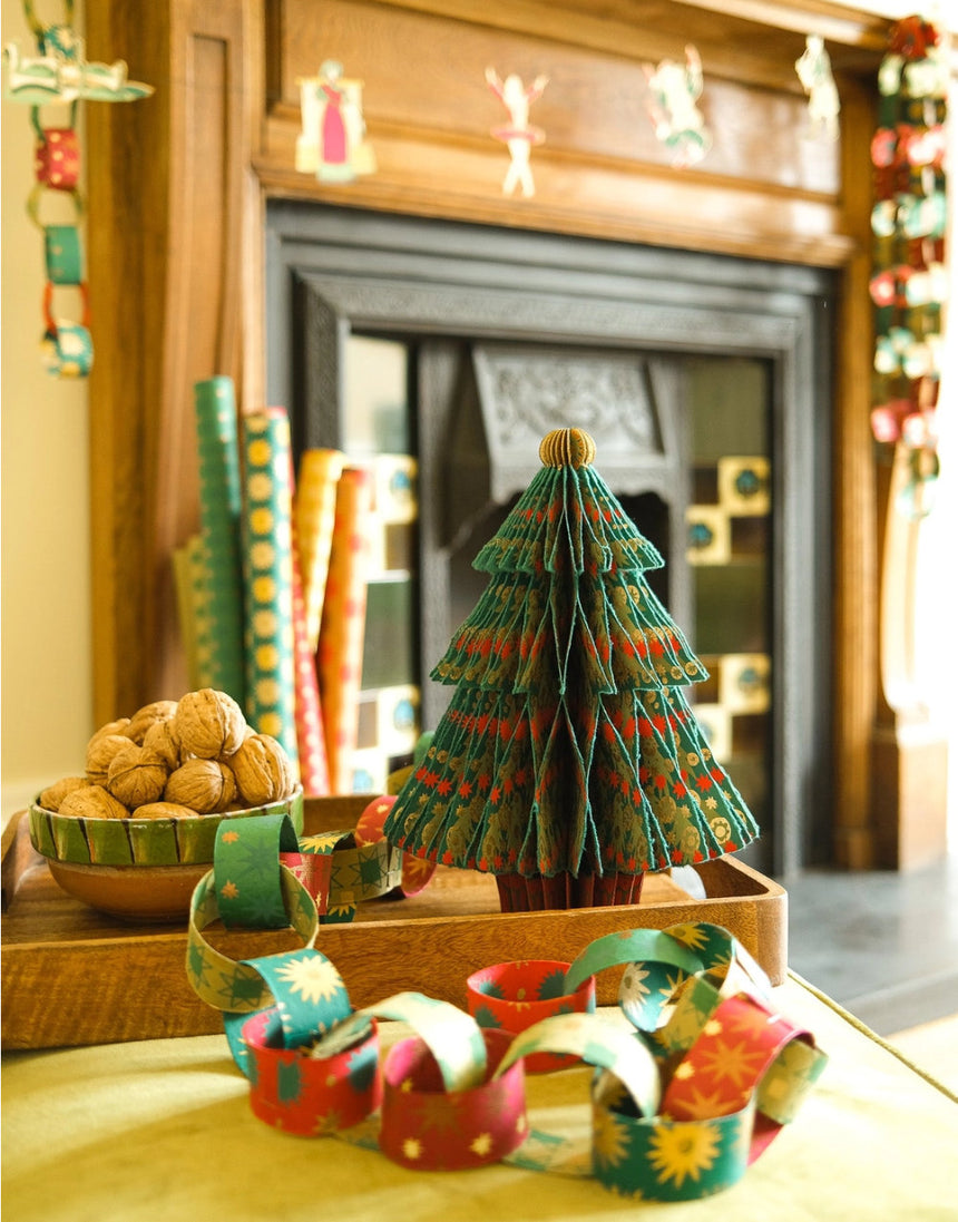 Christmas Fir Tree Honeycomb Decoration, East End Press