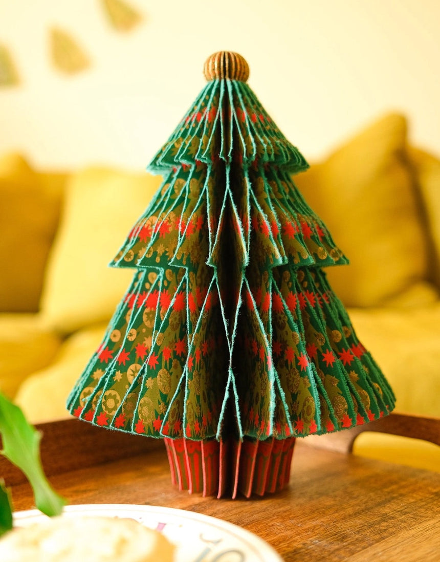 Christmas Fir Tree Honeycomb Decoration, East End Press