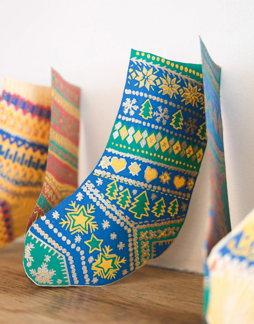 Stockings Concertina Garland, East End Press