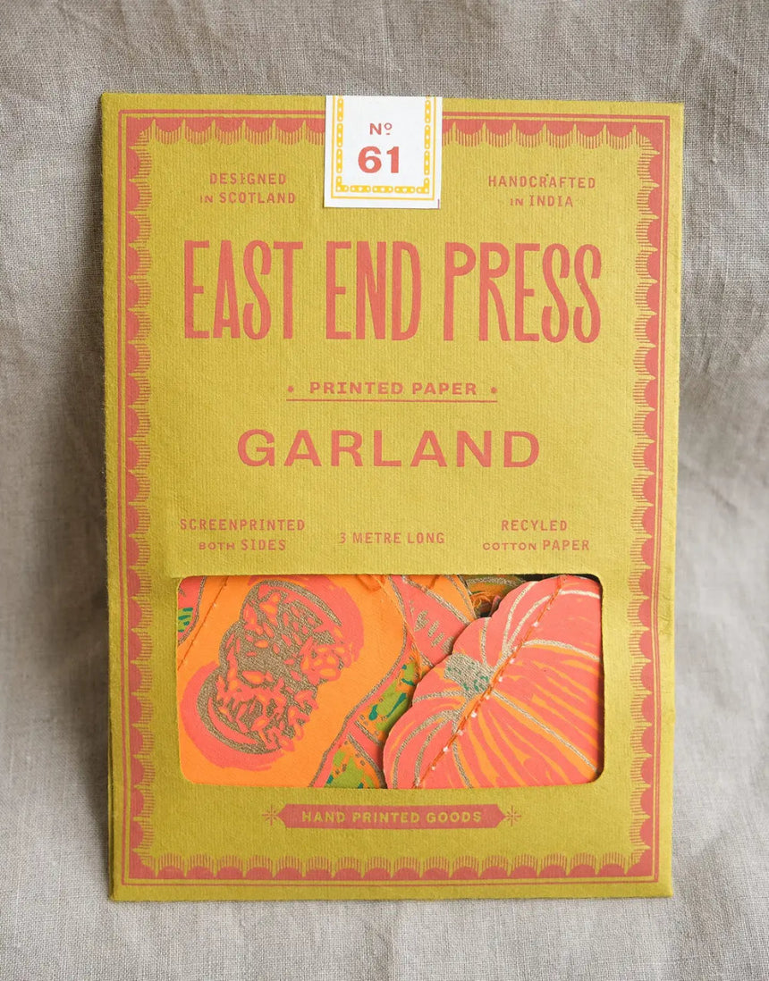 Squashes Sewn Paper Garland, East End Press