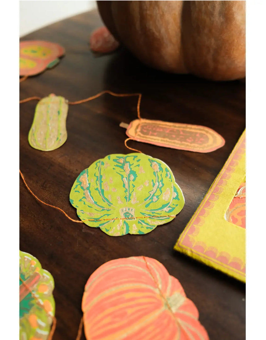 Squashes Sewn Paper Garland, East End Press