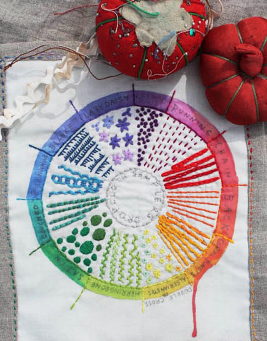 Colour Wheel Embroidery Sampler Kit by Dropcloth