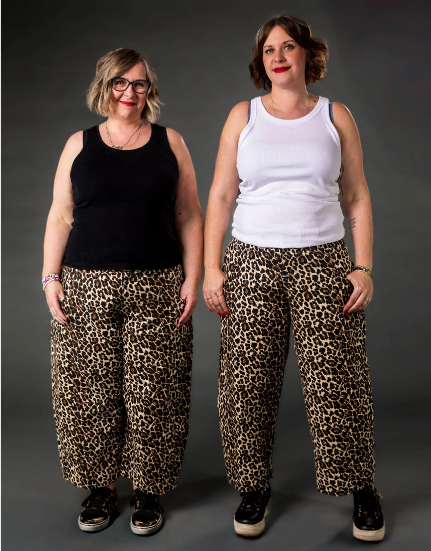 Roan Barrel Leg Trousers Sewing Pattern, Emporia Patterns