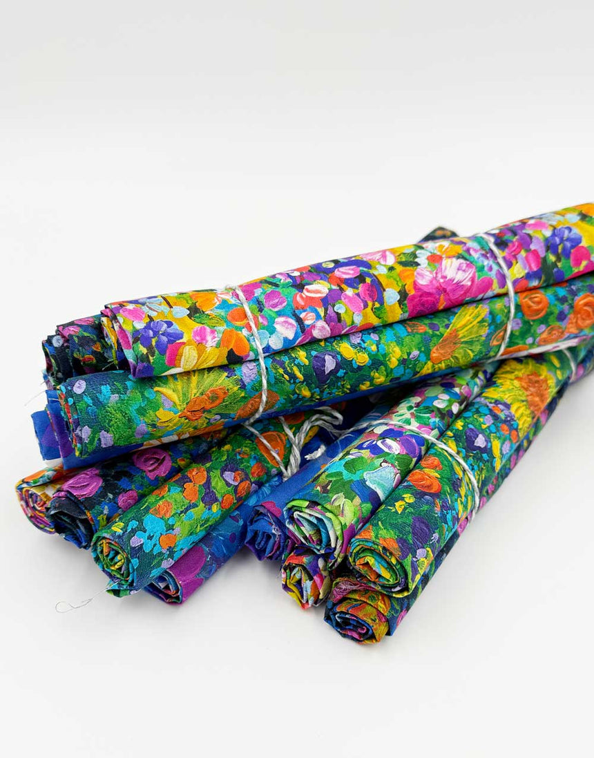 Painterly Petals Fat Quarter Bundle, Robert Kaufman