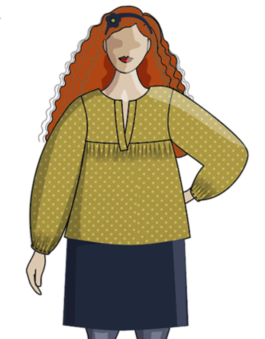 Felis Blouse Paper Sewing Pattern, Sew Different