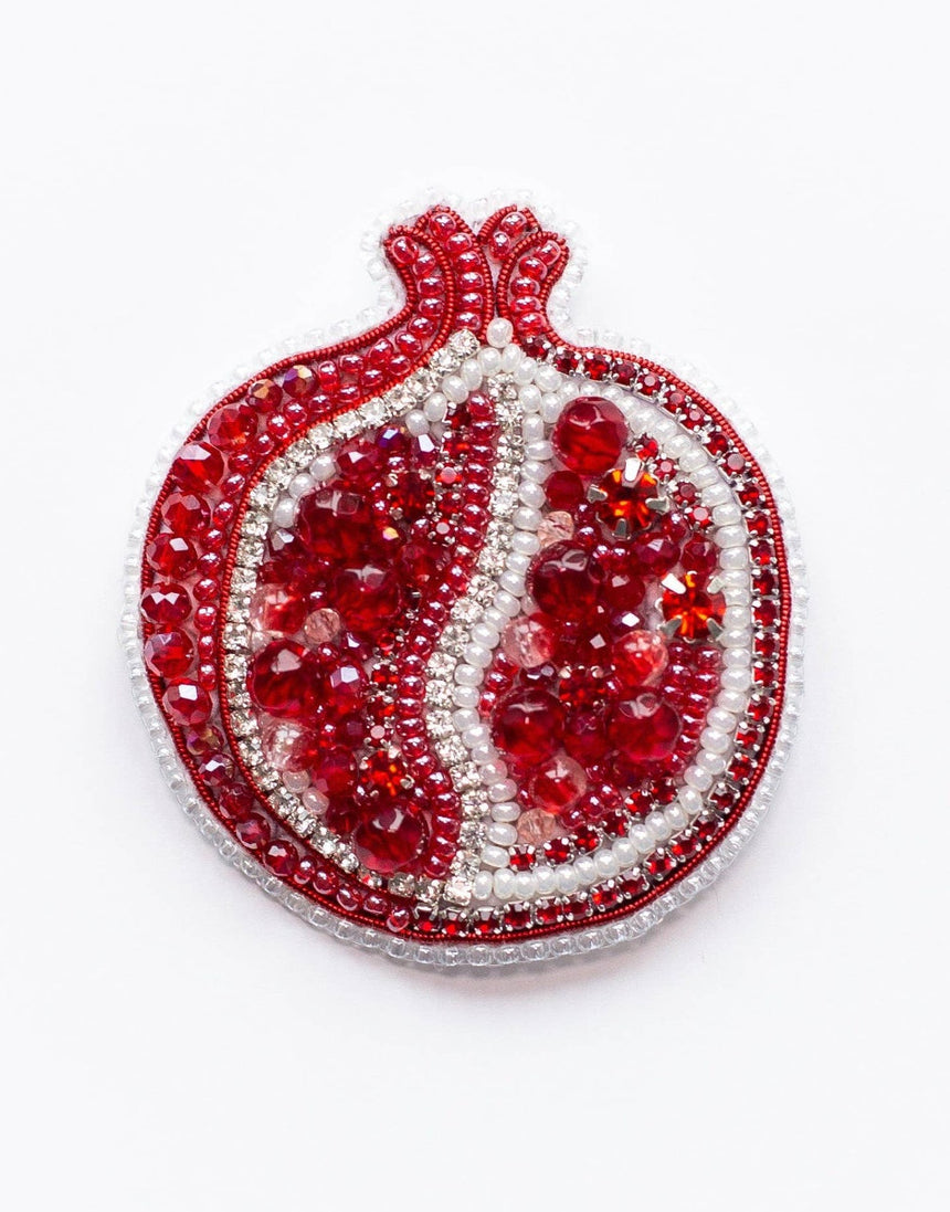 Pomegranate Beaded Embroidery Brooch/Hanging Decoration Kit