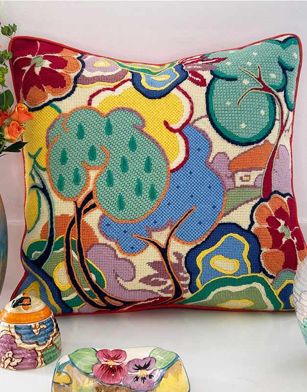 Clarice Cliff Fantastique Needlepoint Tapestry Kit, Glorafilia