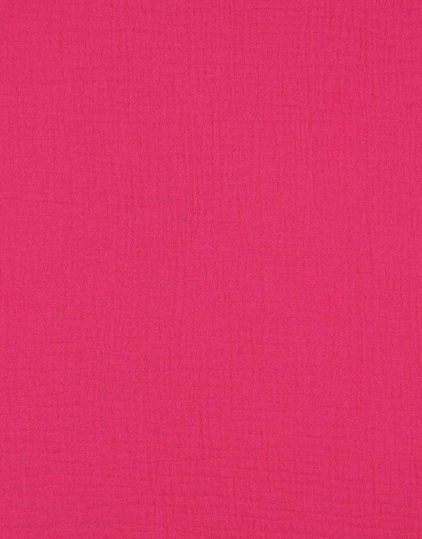 Not Specified Double Gauze Pink / Plain Fuchsia Pink Cotton Organic Double Gauze 15382