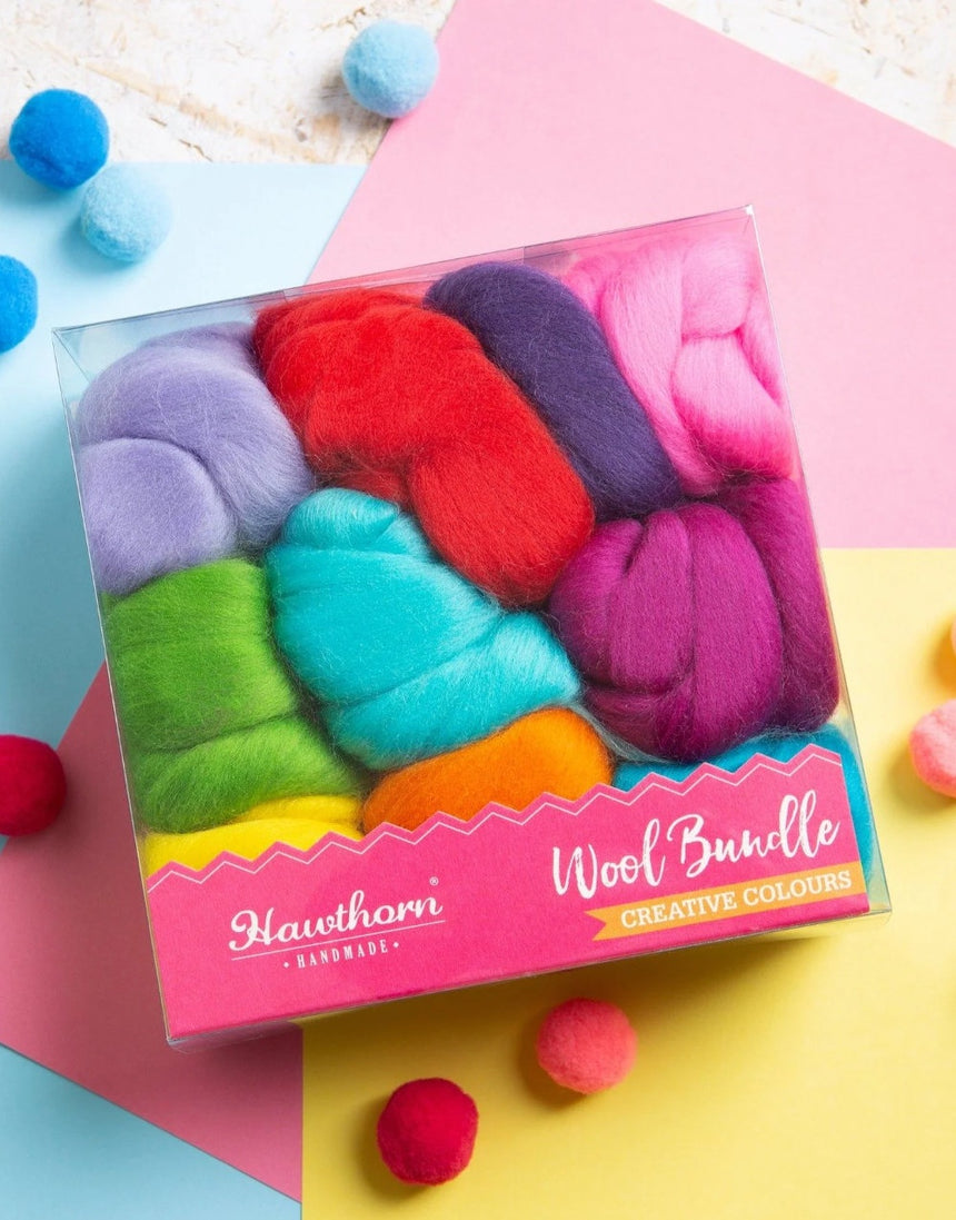 Brights Wool Bundle for Felting and Fibre Crafts