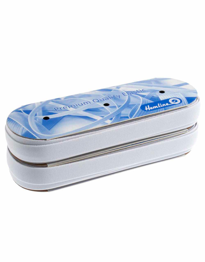 25mm Woven Elastic, White or Black