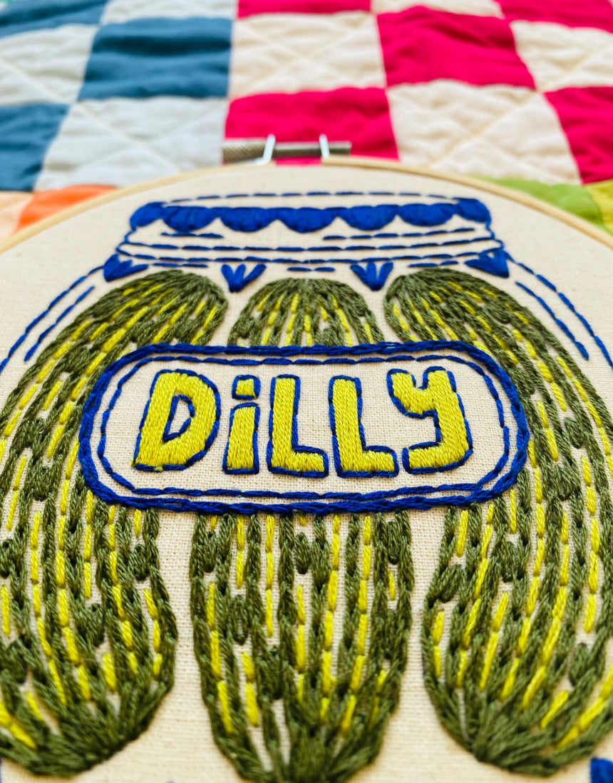 Pickles Embroidery Kit, Hook Line & Tinker