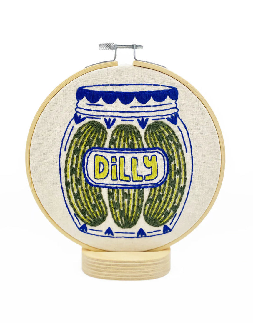 Pickles Embroidery Kit, Hook Line & Tinker