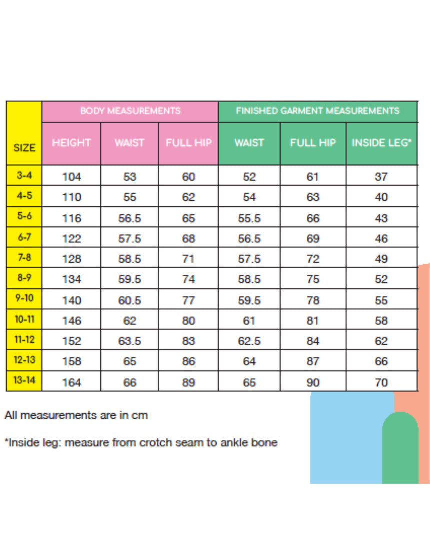 Hopper Trouser Children's Sewing Pattern, Little Rosy Cheeks