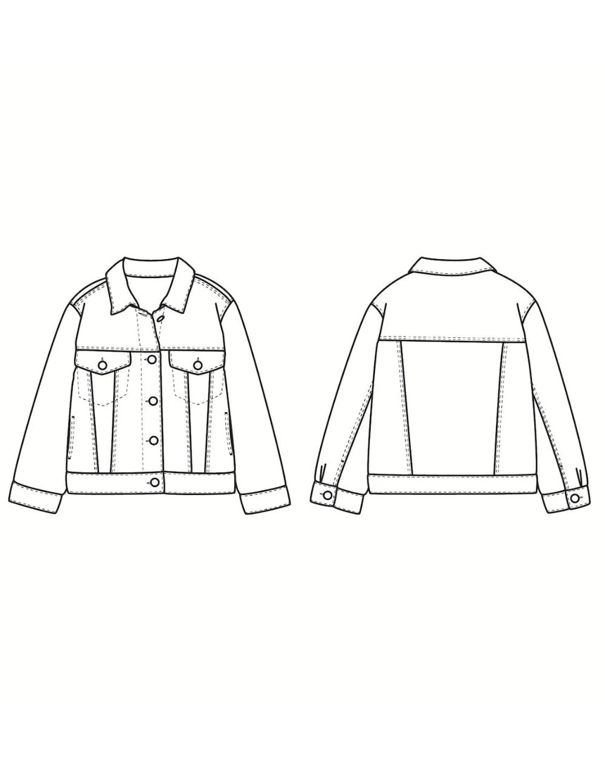 Chicago Kid's Jacket Sewing Pattern (3y - 12y), Ikatee