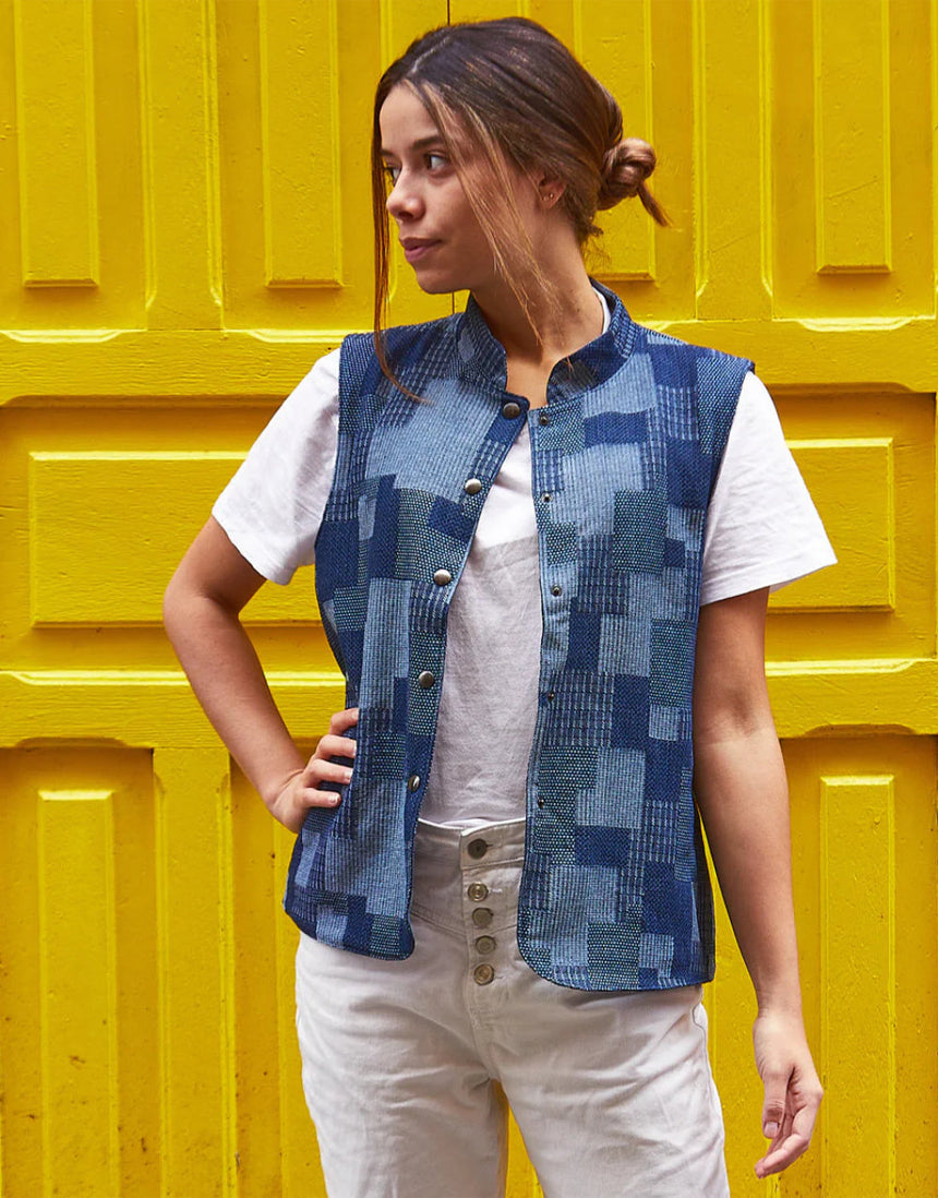Rabat Sleeveless Vest Sewing Pattern, Ikatee