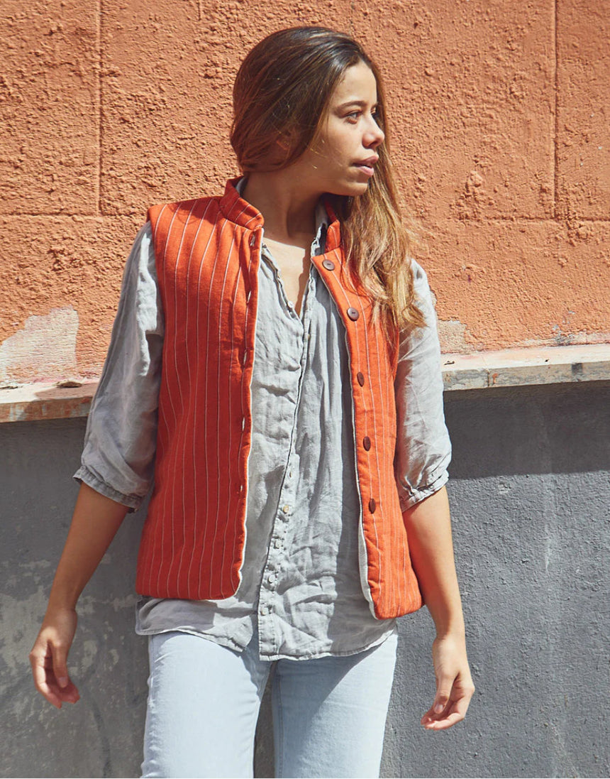 Rabat Sleeveless Vest Sewing Pattern, Ikatee