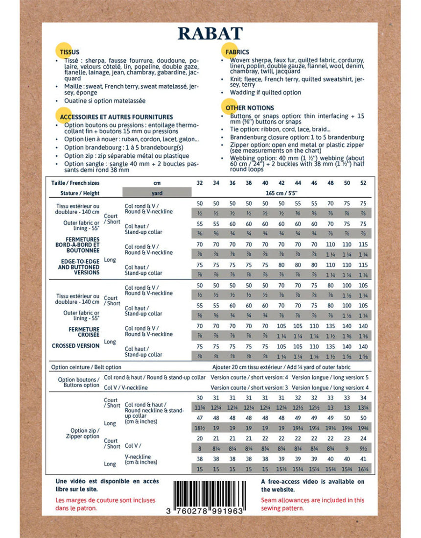 Rabat Sleeveless Vest Sewing Pattern, Ikatee