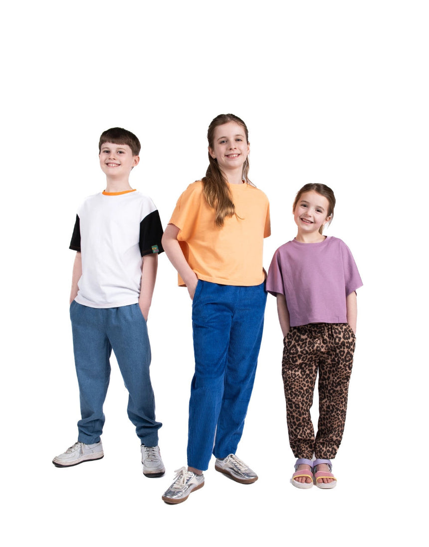 Innis Trousers Children's Sewing Pattern, Little Rosy Cheeks