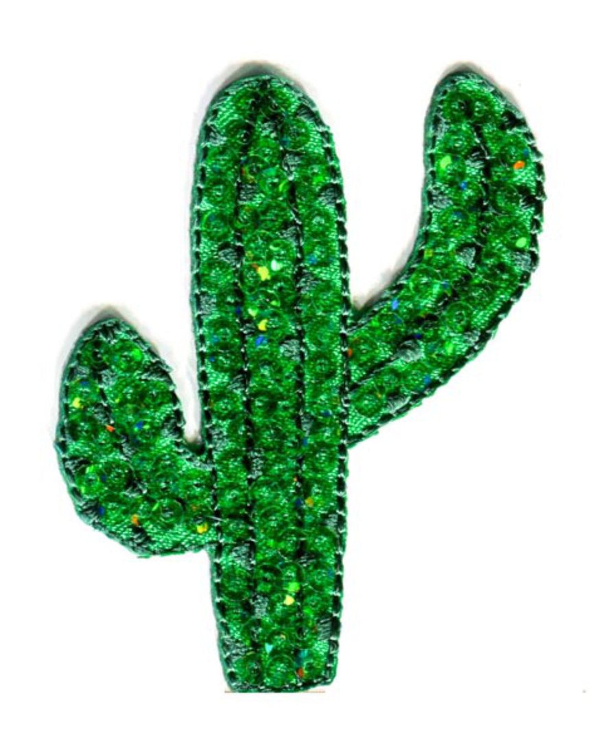 Sequin Cactus Iron on Patch
