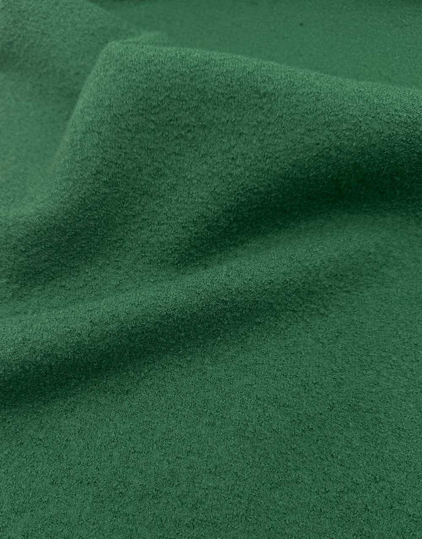 Green Italian Luxury Boiled Wool