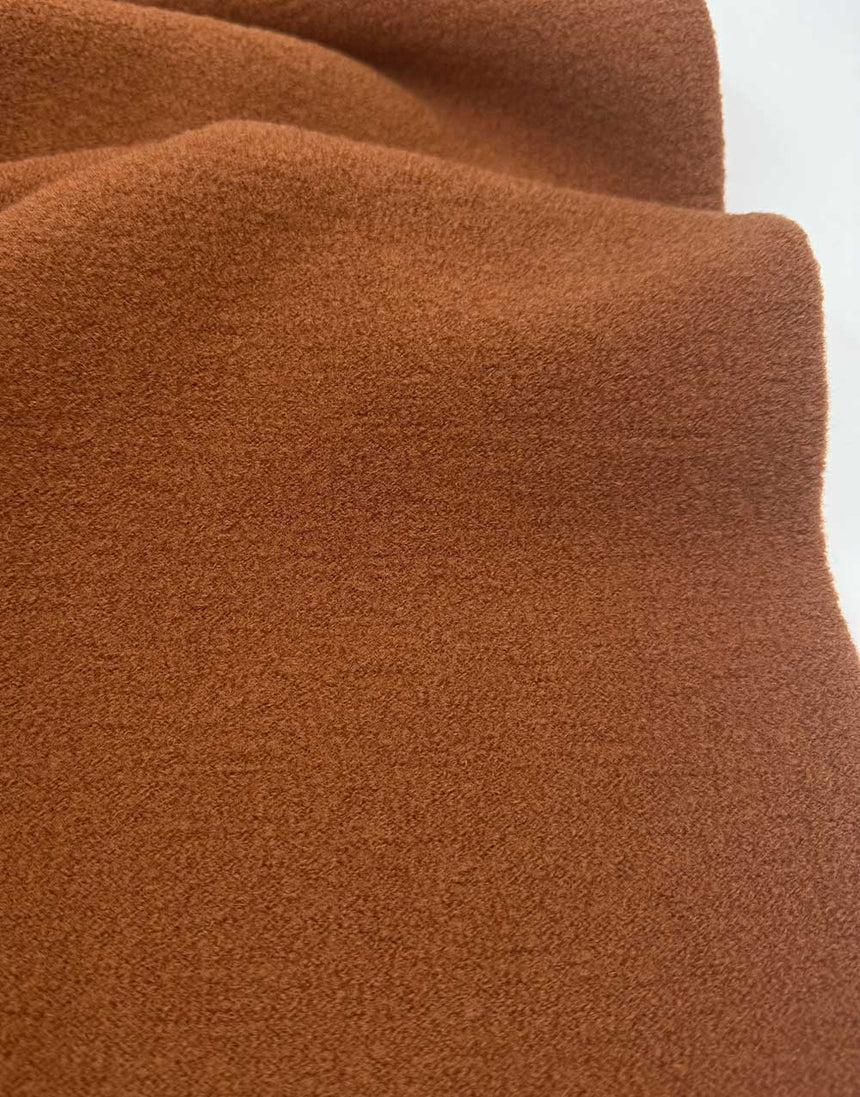 Rust Italian Luxury Boiled Wool