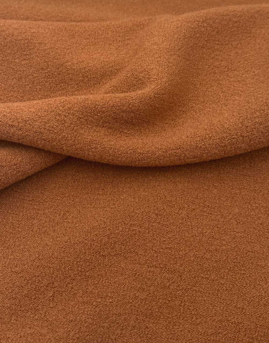 Rust Italian Luxury Boiled Wool
