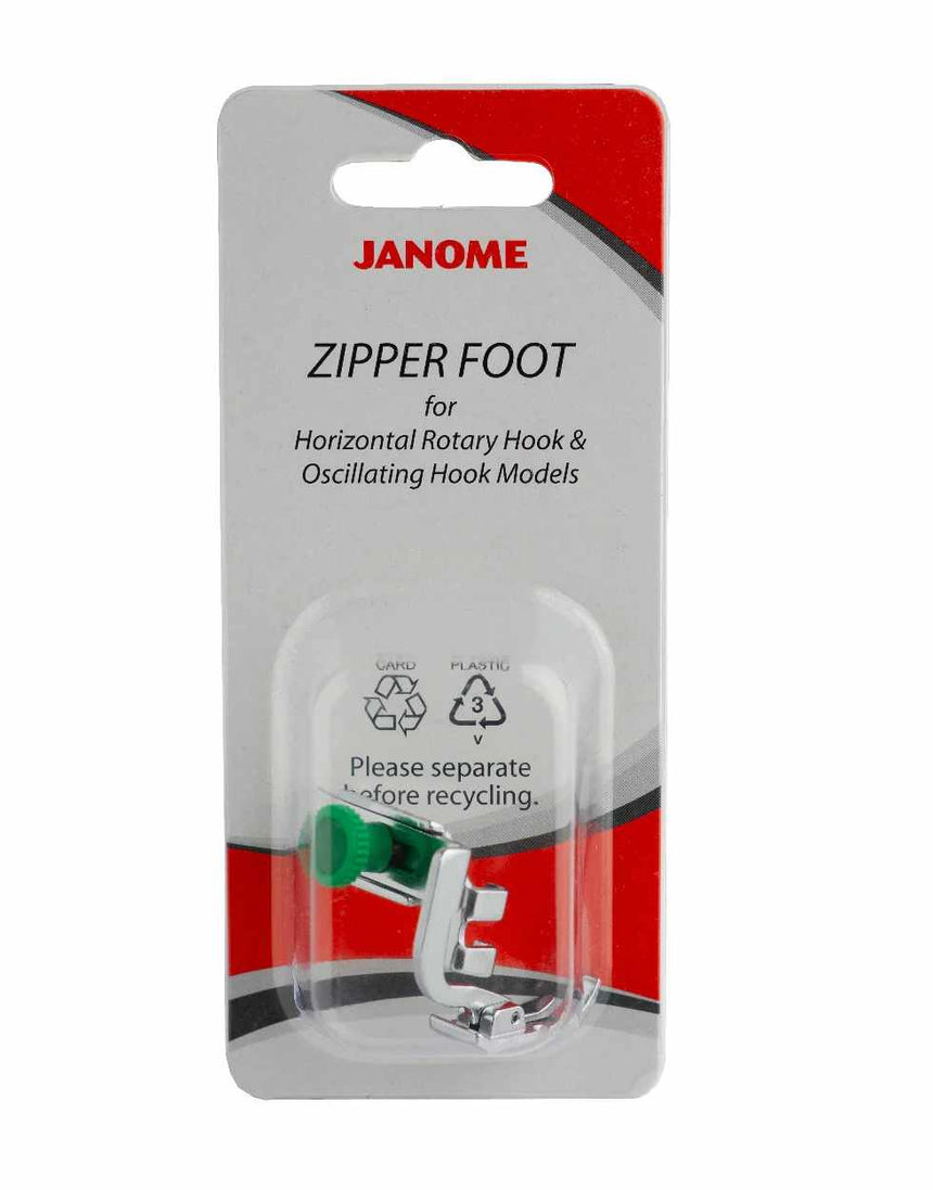 Janome Adjustable Zipper Foot - Cat A/B