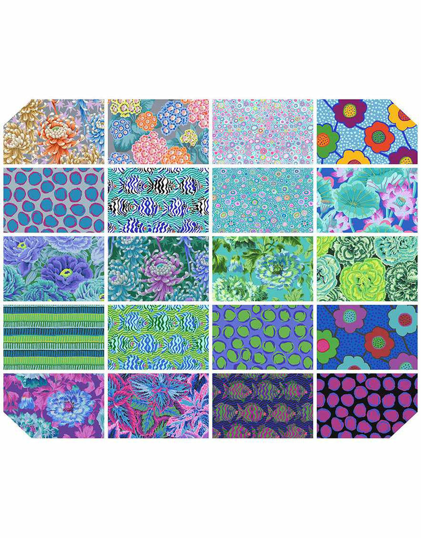 Kaffe Fassett Design Strip Roll, August 2025 Cool