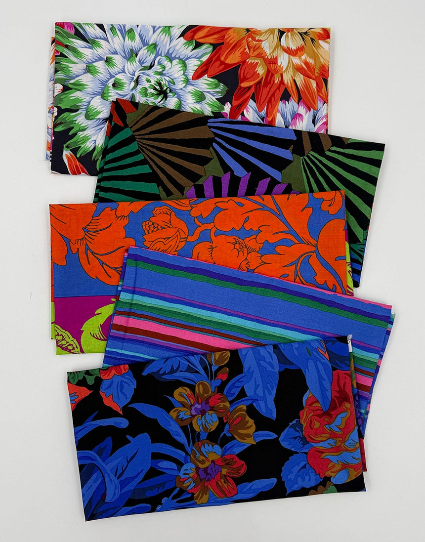 Kaffe Fassett Spring Collective 2026 Fat Quarter Bundle (5pcs) Midnight Bloom