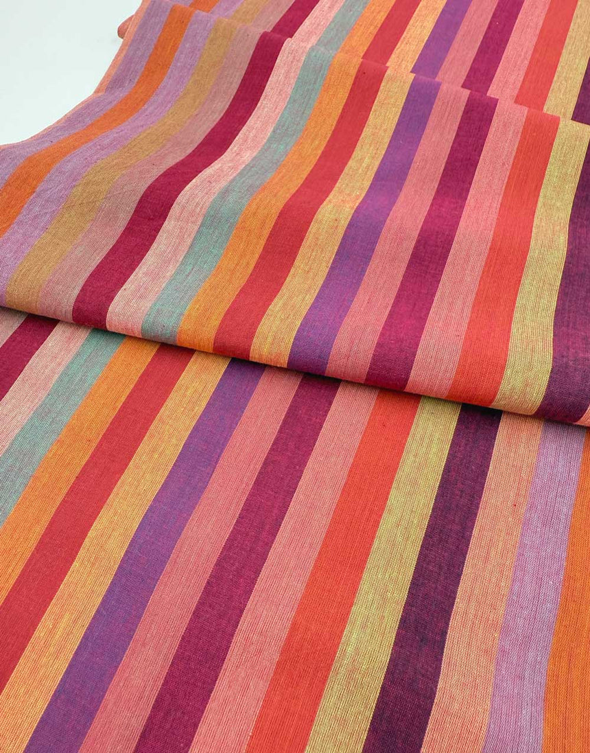 Red Broad Stripe Woven Shot Cotton, Kaffe Fassett