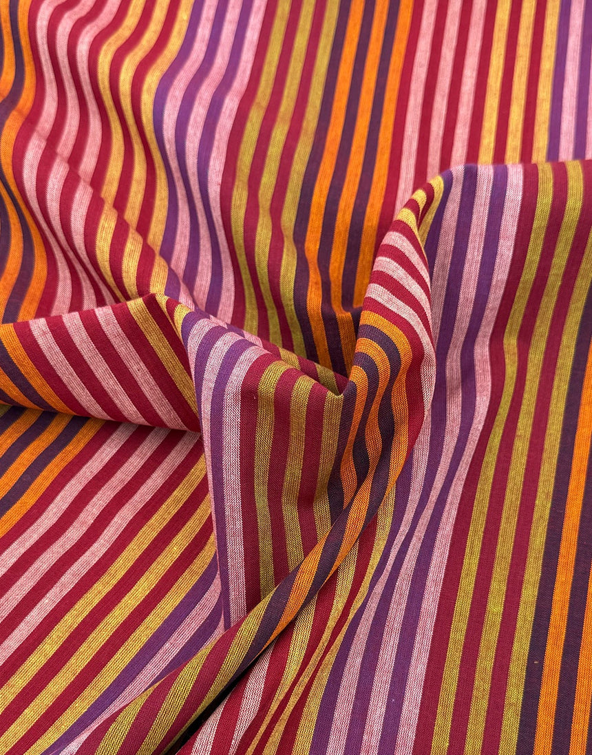 Earth Caterpillar Stripe Woven Shot Cotton, Kaffe Fassett