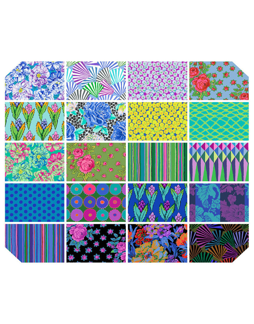 Kaffe Fassett Collective Design Strip Roll, Spring 2026 Cool
