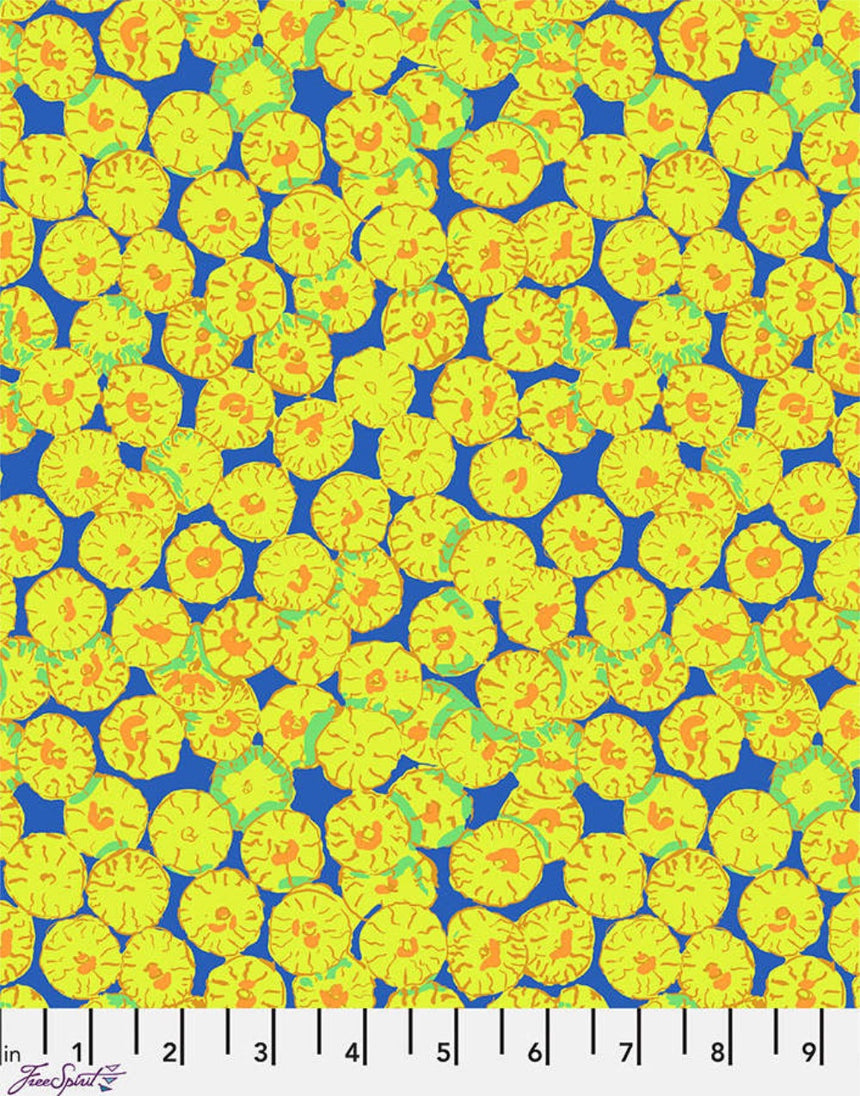 Blue Sand Dollar Cotton Fabric, Brandon Mably for Kaffe Fassett Collective Spring 2026