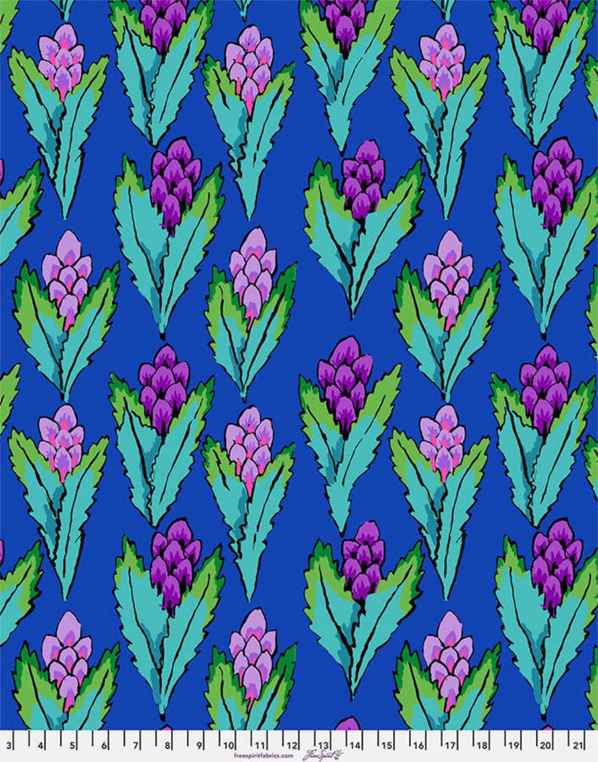 Blue Hyacinth Cotton Fabric, Kaffe Fassett for Kaffe Fassett Collective Spring 2026