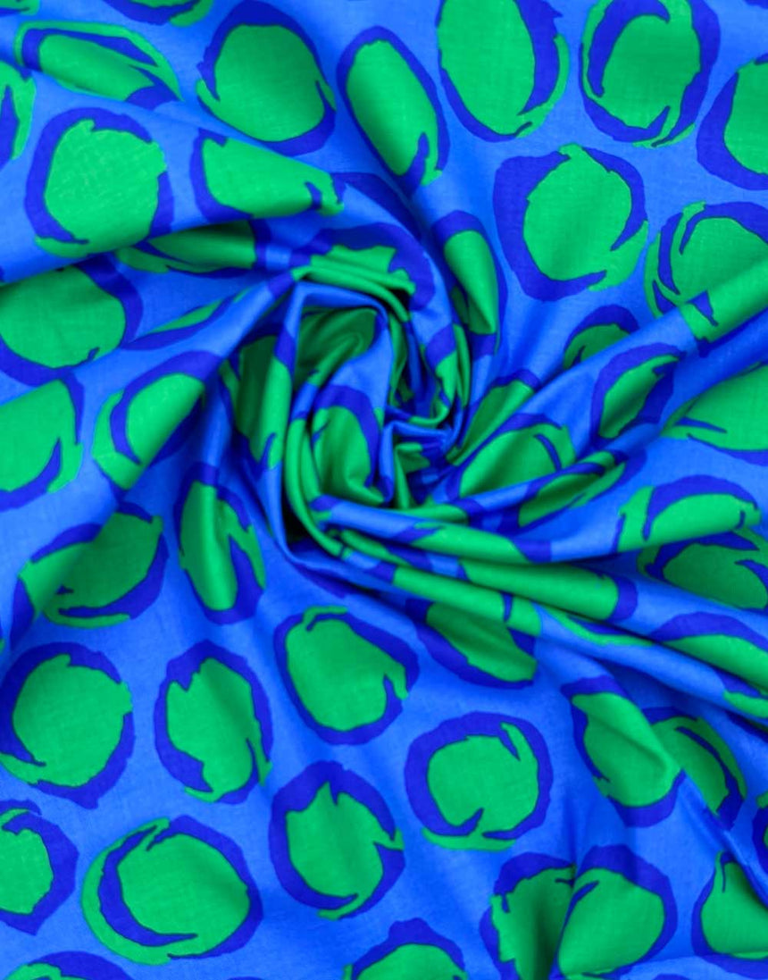 Blue Twist Cotton Fabric, Kaffe Fasset Collective