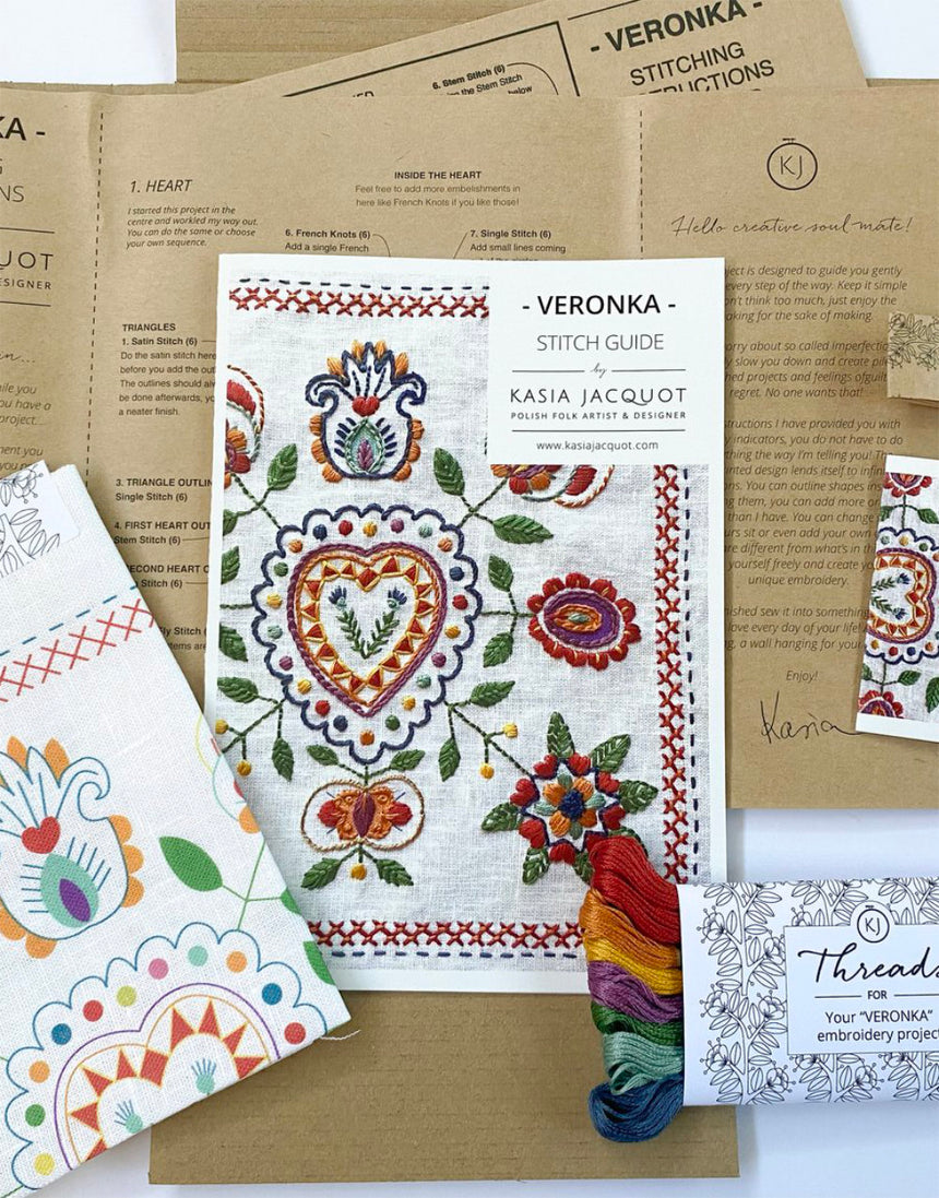 Veronka Embroidery Kit, Kasia Jacquot