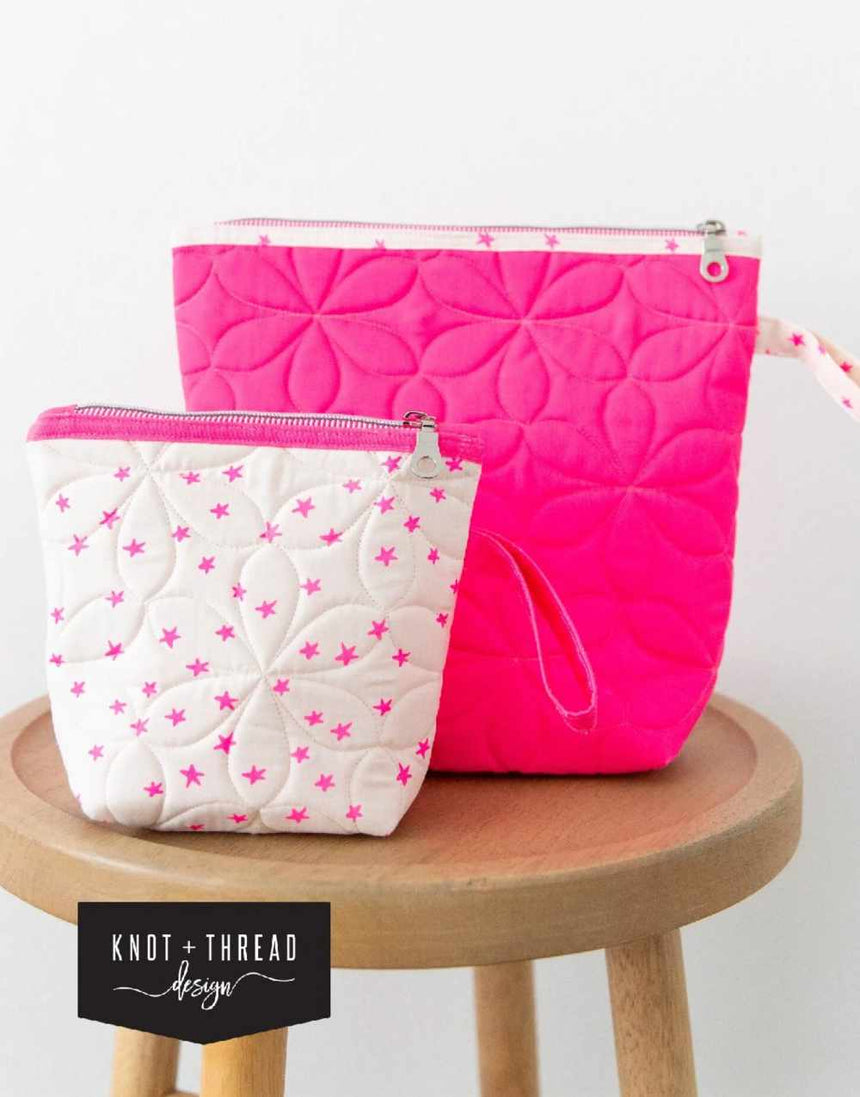 Pallas Pouches Sewing Pattern, Knot + Thread Design