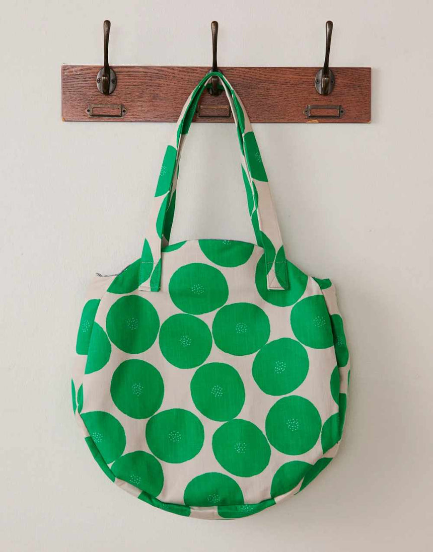 Green Anpan Tomotake Muddy Works Cotton Canvas Fabric