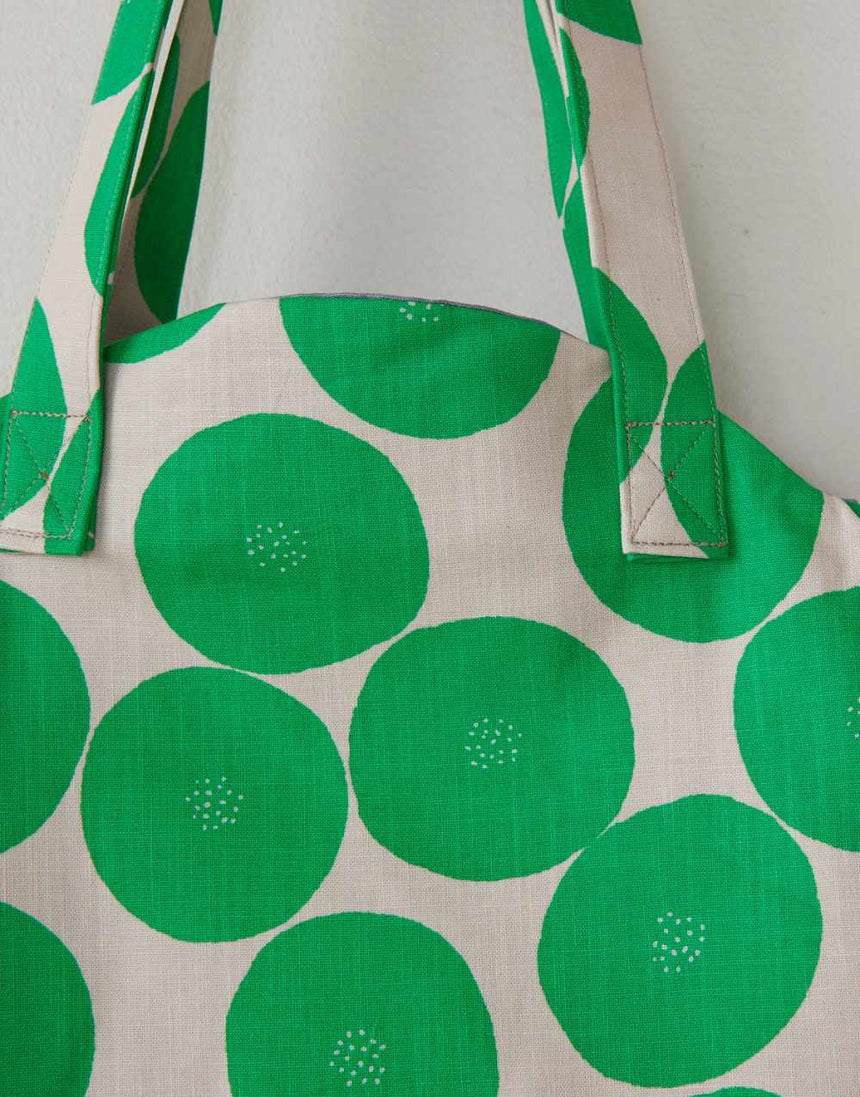 Green Anpan Tomotake Muddy Works Cotton Canvas Fabric