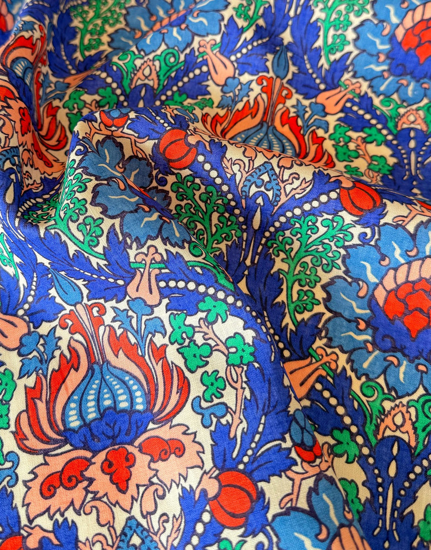 Liberty Fabrics Augusta Linen, Electric Nouveau A