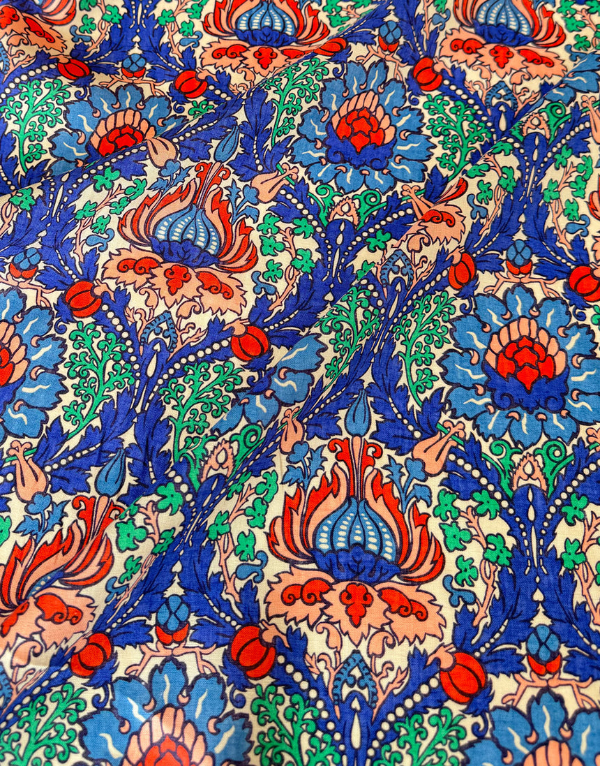 Liberty Fabrics Augusta Linen, Electric Nouveau A