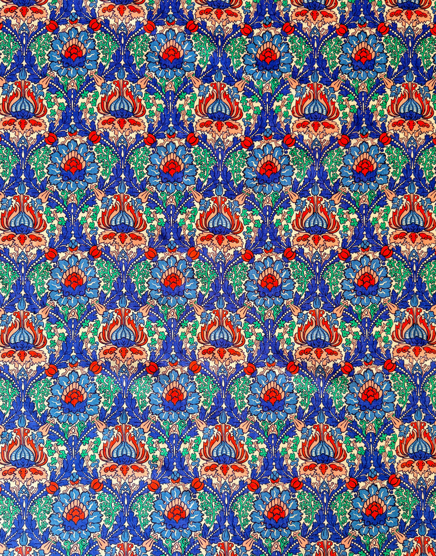 Liberty Fabrics Augusta Linen, Electric Nouveau A