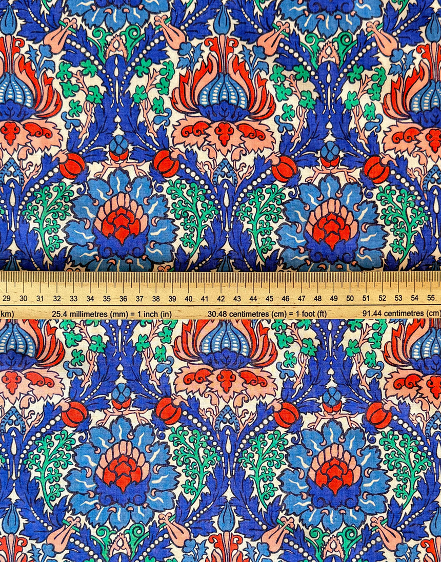 Liberty Fabrics Augusta Linen, Electric Nouveau A